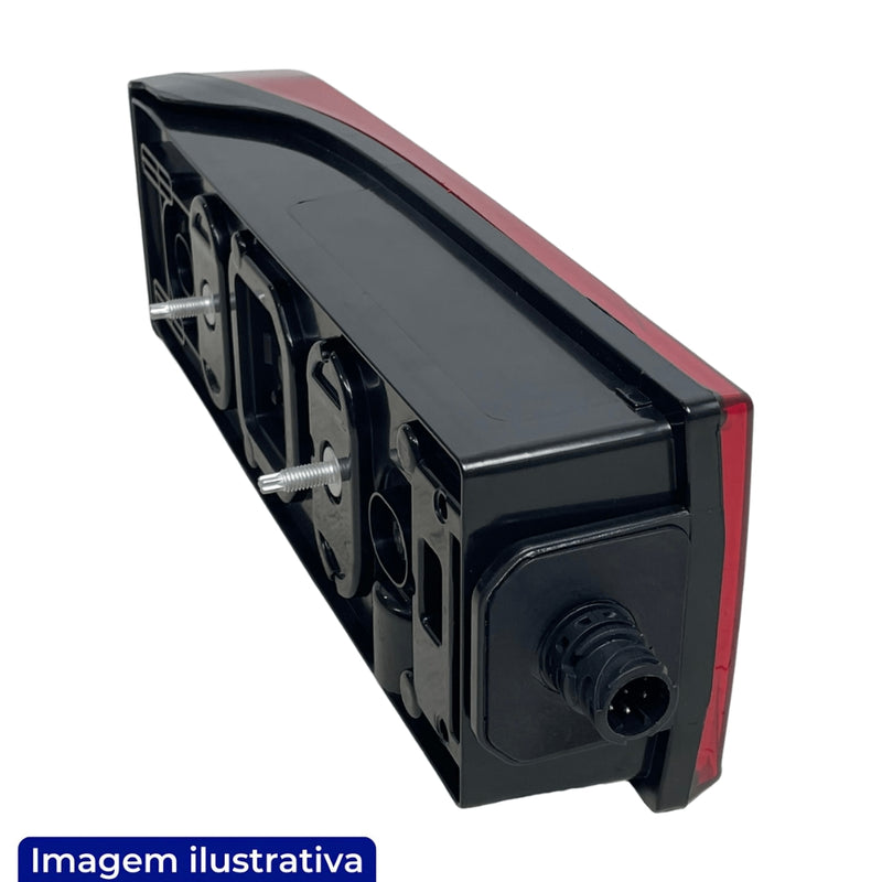 LANTERNA TRASEIRA LED SCANIA NTG 2022> LADO DIREITO SEM VIGIA SEM SIRENE