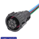 CHICOTE 7 VIAS FEMEA PARA LANTERNA BULBO ÓLEO