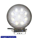 FAROL LED REDONDO 9 LEDS SUPER SLIM 27W BIVOLT