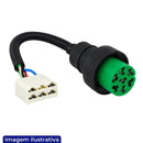 CHICOTE ADAPTADOR PARA LANTERNA LADO DIREITO 5 VIAS VERDE ASPOCK