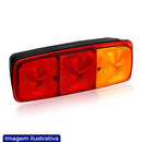 LANTERNA TRASEIRA MERCEDES RETANGULAR 12V BICOLOR SEM VIGIA SOKLED