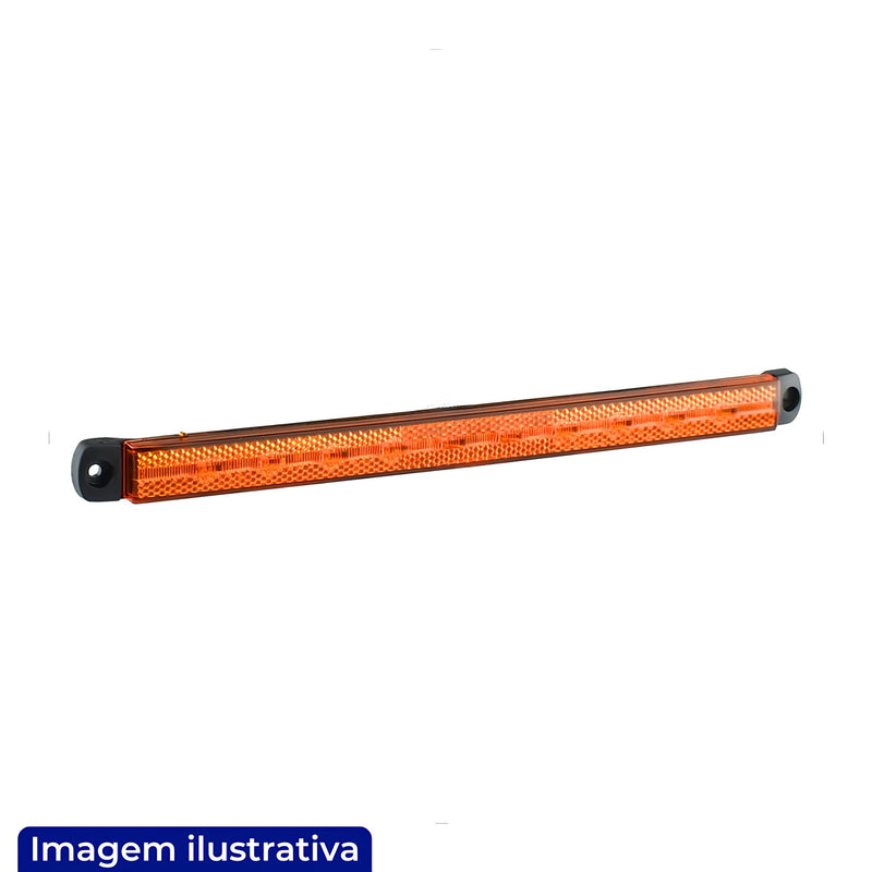 LANTERNA WIDE BIVOLT  LED AMARELA COM RETRORREFLETOR FIXACAO FRONTAL