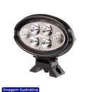 FAROL LED OVAL 6 LED BIVOLT COM BASE GIRO