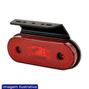 LANTERNA LATERAL FACCHINI LED COM SUPORTE VERMELHA