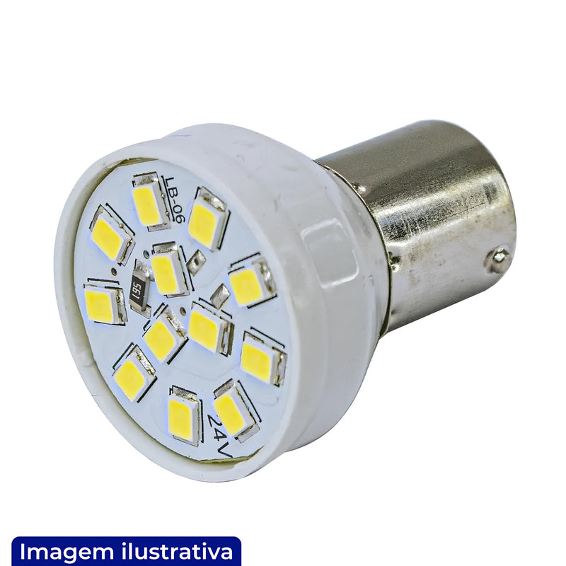 LED TIPO 1141 24V BRANCO 15S-21 12 LEDS