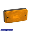 LANTERNA LATERAL COM REFLETOR FACHINNI BASE RETA LED BIVOLT AMARELA