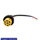 CHICOTE CONECTOR 5 VIAS LANTERNA TRASEIRA FACCHINI ASPOCK LADO ESQUERDO
