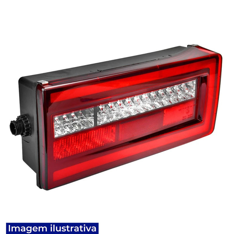 LANTERNA TRASEIRA LED VW CONSTELLATION/METEOR  LADO DIREITO 24V COM VIGIA