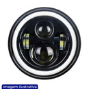 FAROL LED REDONDO 30W BIVOLT 17,8-CM 7-POL 180MM JEEP