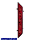 LANTERNA TRASEIRA CAIO VIP/MILLENNIUM/MONDEGO 5 LEDS RETA 24V VERMELHO