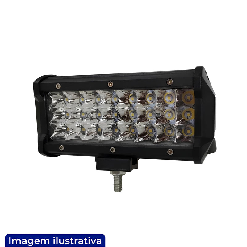 FAROL LED BARRA 24 LEDS 72W BIVOLT BR