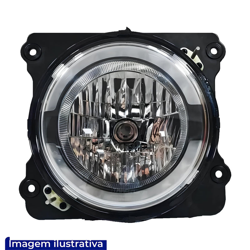 FAROL H4 COM DRL CAM.VW CONSTELLATION 23-> LADO ESQUEDO