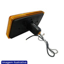 LANTERNA LATERAL COM REFLETOR FACHINNI BASE RETA LED BIVOLT AMARELA