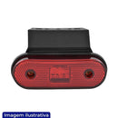 LANTERNA LATERAL FACCHINI LED COM SUPORTE VERMELHA