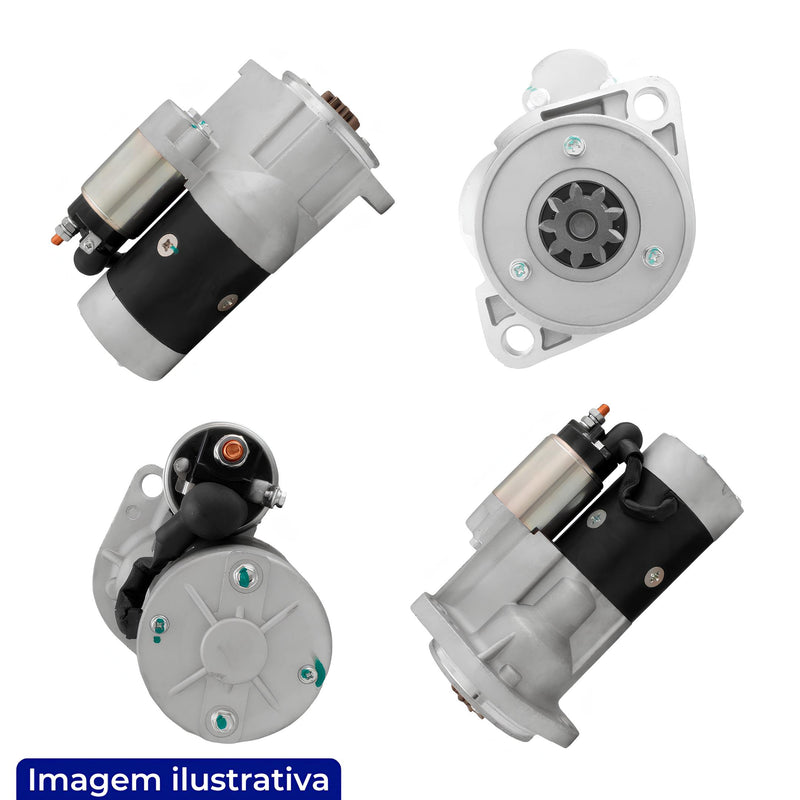MOTOR DE PARTIDA MICRO ESCAVADEIRA YANMAR DIESEL 12V 9 DENTES