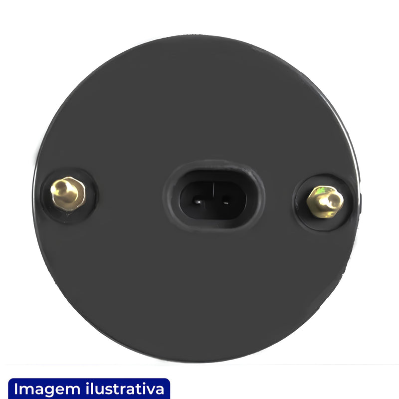 LANTERNA DIANTEIRA E TRASEIRA CAIO/NEOBUS/MASCARELLO/COMIL 70MM COM 4 LEDS BIVOLT AMBAR