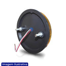 LANTERNA LATERAL RANDON 86MM LED BIVOLT COM 2 FIOS AMARELA