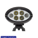 FAROL LED OVAL 6 LED BIVOLT COM BASE GIRO