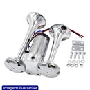 BUZINA 2 CORNETAS COM COMPRESSOR ELETRICO 12V