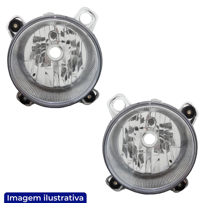 BLOCO FAROL BAIXO MB ATEGO 2013 COM VIGIA LADO ESQUERDO 140MM