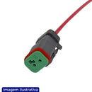 CHICOTE SENSOR CINTO SEGURANÇA ONIBUS/EMPILHADEIRA 2 VIAS FEMEA