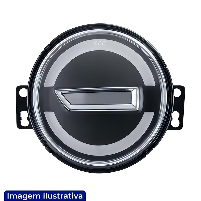 LANTERNA DIANTEIRA LED VW CONSTELLATION 06> LADO DIREITO 24V ANGEL EYES