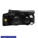 FAROL VOLVO VM COM LANTERNA E MOLDURA 03-07 LADO DIREITO