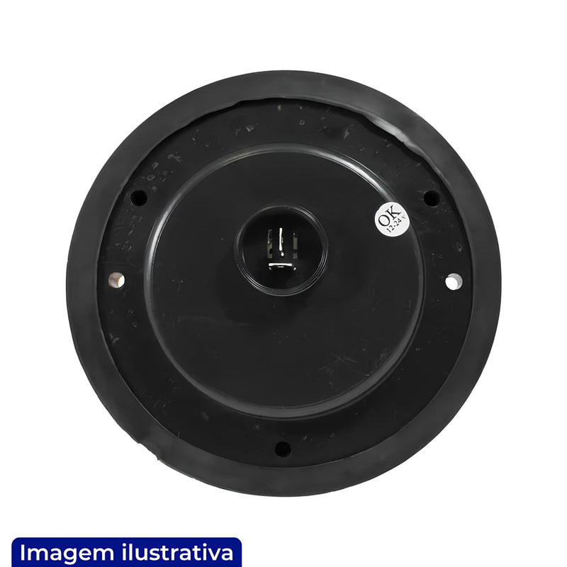 LANTERNA TRASEIRA 125MM COM 10 LEDS BIVOLT AMARELA FIXACAO FRONTAL
