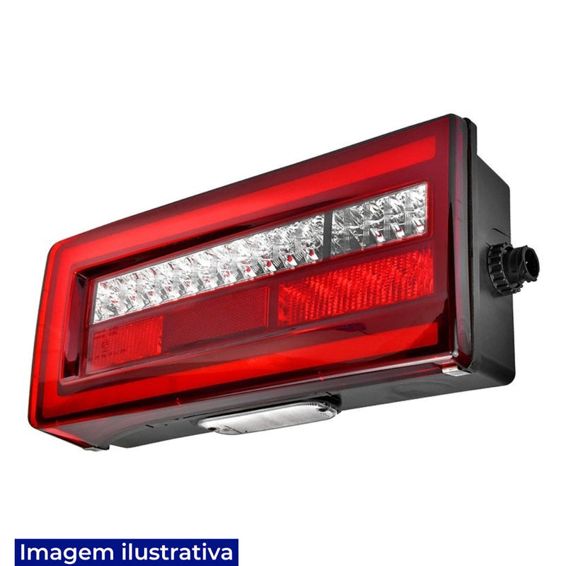 LANTERNA TRASEIRA LED VW CONSTELLATION/METEOR  LADO DIREITO 24V COM VIGIA