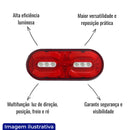 LANTERNA TRASEIRA LED 24V MULTI FUNÇÃO LADO ESQUERDO E DIREITO