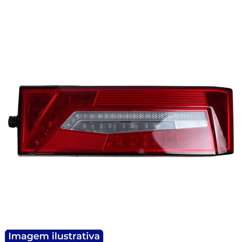 LANTERNA TRASEIRA LED SCANIA NTG 2022> LADO DIREITO SEM VIGIA SEM SIRENE