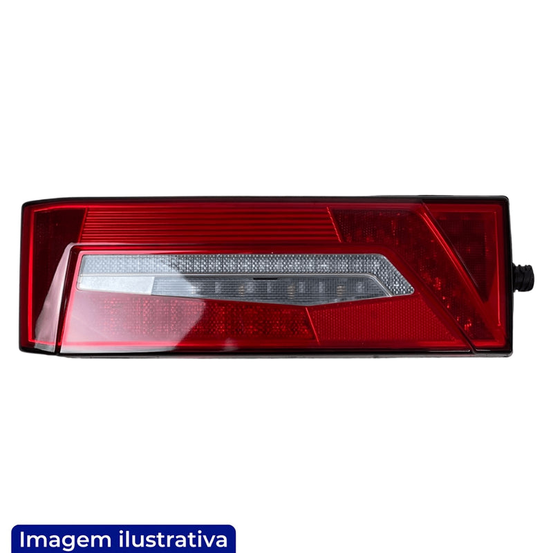 LANTERNA TRASEIRA LED SCANIA NTG 2022> LADO ESQUERDO COM VIGIA